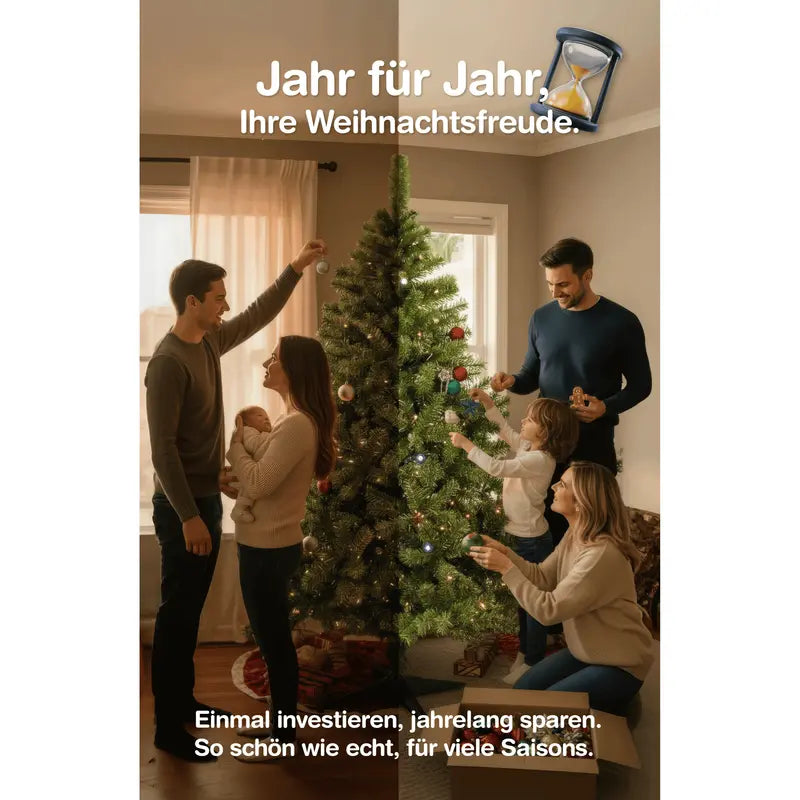Premium künstlicher Weihnachtsbaum Nordmann 180cm | X-Mas Tannengrün