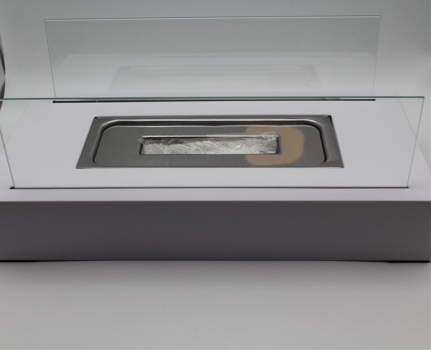 Tischkamin Ember White