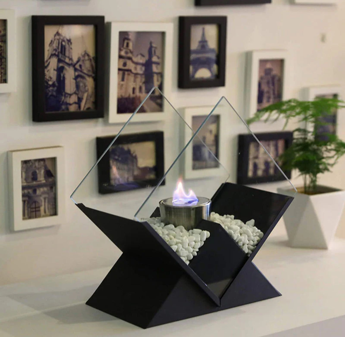 Design-Tischkamin Diamonds