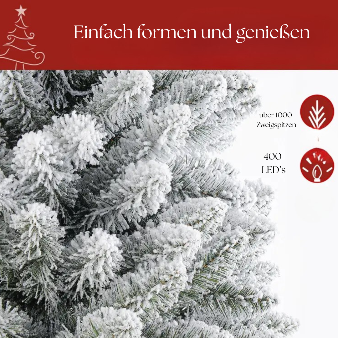 Premium künstlicher Weihnachtsbaum mit integrierter Beleuchtung 180&200cm | Snowlight