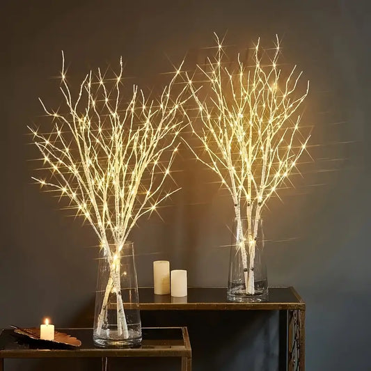 LED Birkenzweige 3er-Set – 70 cm Leuchtzweige für Vase & Deko