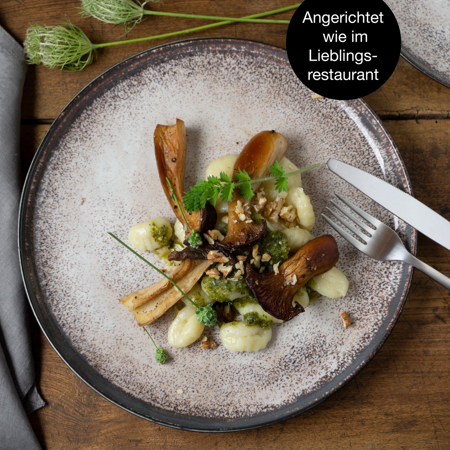 Geschirr Set 18-Teilig Beige | ITALIANO