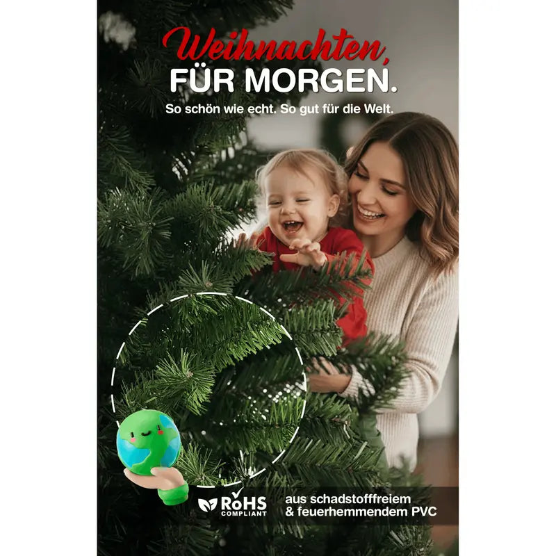 Premium künstlicher Weihnachtsbaum Nordmann 180cm | X-Mas Tannengrün