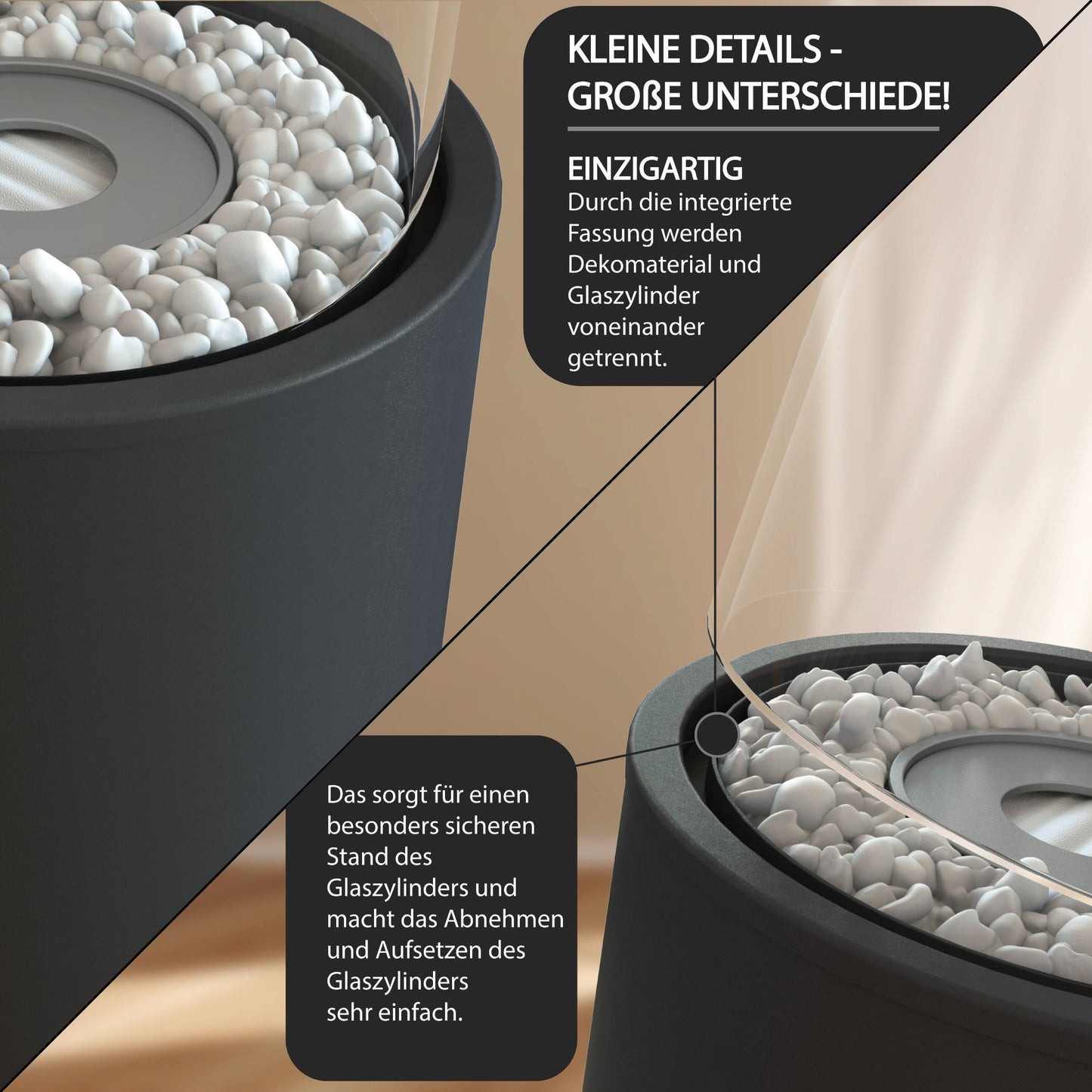 LA Homedesign Standkamin | Aureon