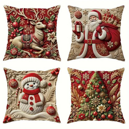 Weihnachtskissen-Set – Festliche Deko-Kissenbezüge