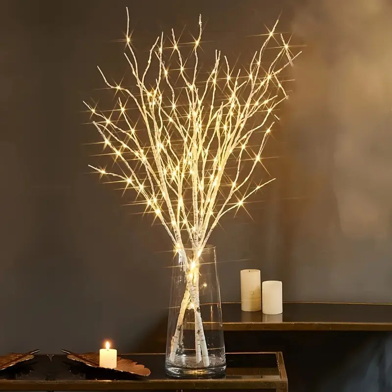 LED Birkenzweige 3er-Set – 70 cm Leuchtzweige für Vase & Deko