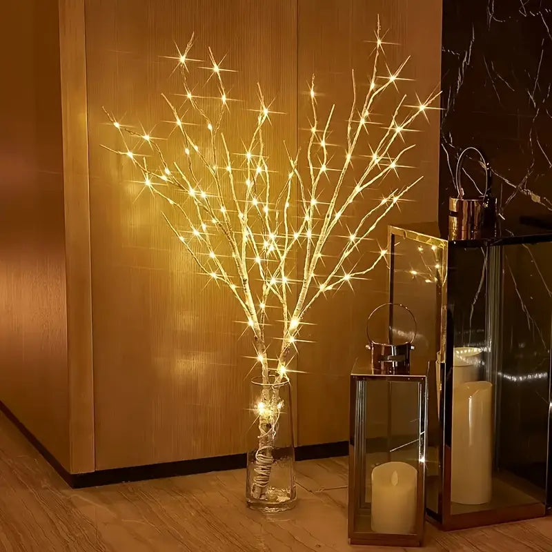 LED Birkenzweige 3er-Set – 70 cm Leuchtzweige für Vase & Deko