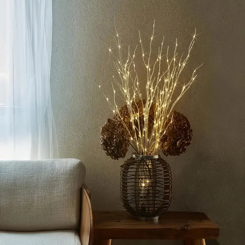 LED Birkenzweige 3er-Set – 70 cm Leuchtzweige für Vase & Deko