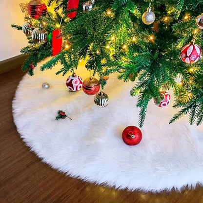 Weihnachtsbaumrock aus Plüsch