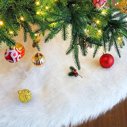 Weihnachtsbaumrock aus Plüsch