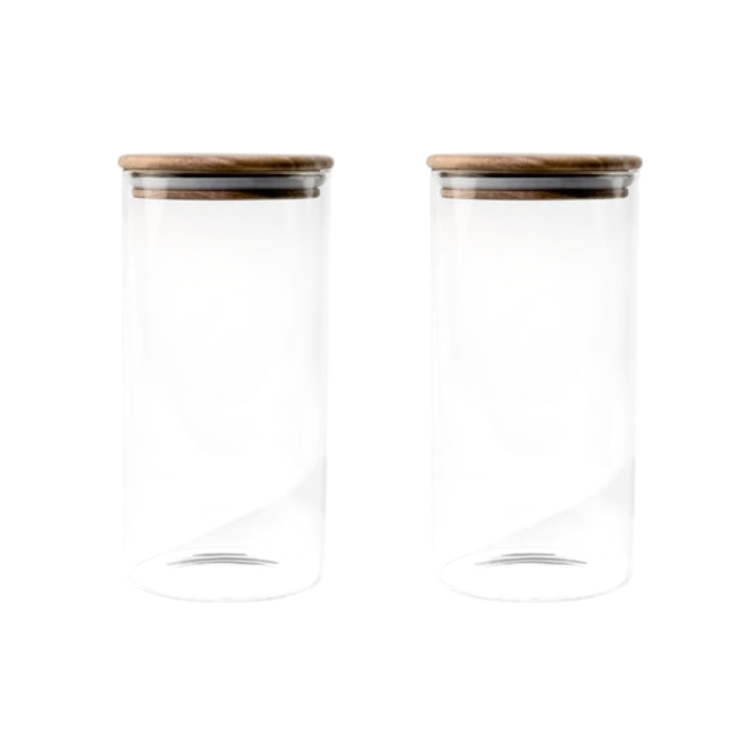 Vorratsglas mit Akazienholz Deckel 1000ml | Lola