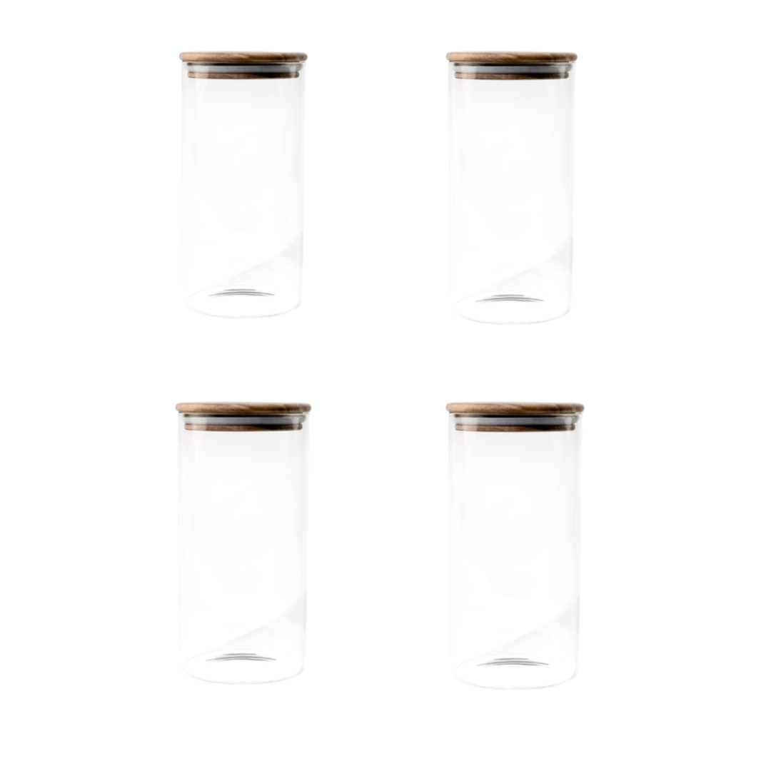 Vorratsglas mit Akazienholz Deckel 1000ml | Lola