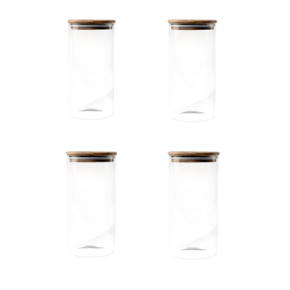 Vorratsglas mit Akazienholz Deckel 1000ml | Lola