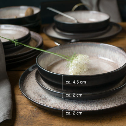 Geschirr Set 18-Teilig Beige | ITALIANO