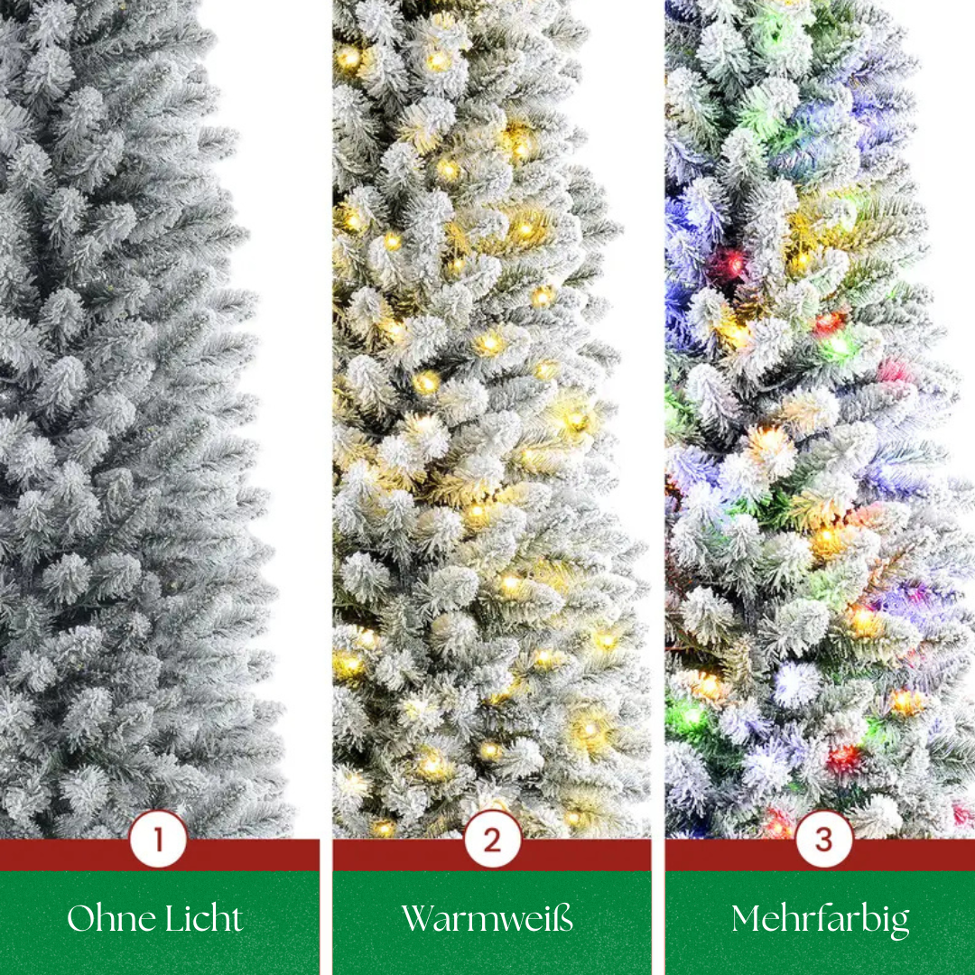 Premium künstlicher Weihnachtsbaum mit integrierter Beleuchtung 180&200cm | Snowlight