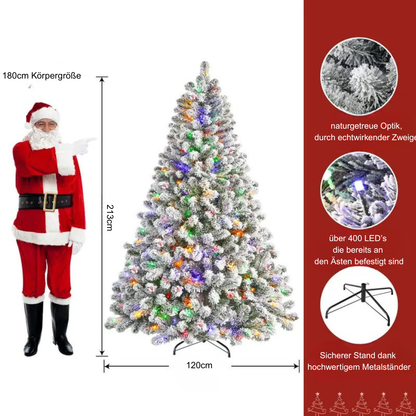 Premium künstlicher Weihnachtsbaum mit integrierter Beleuchtung 180&200cm | Snowlight